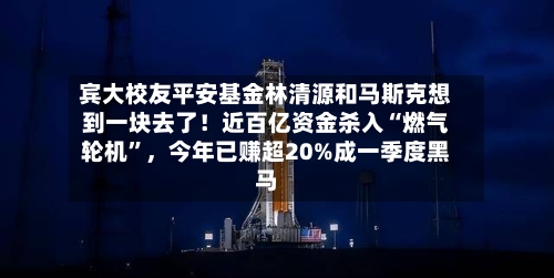宾大校友平安基金林清源和马斯克想到一块去了！近百亿资金杀入“燃气轮机”，今年已赚超20%成一季度黑马-第1张图片