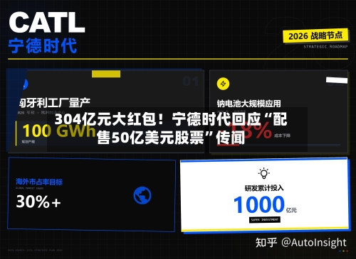 304亿元大红包！宁德时代回应“配售50亿美元股票”传闻-第2张图片