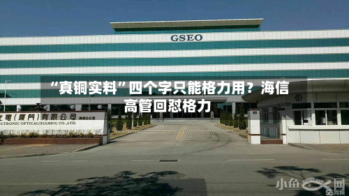 “真铜实料”四个字只能格力用？海信高管回怼格力-第2张图片