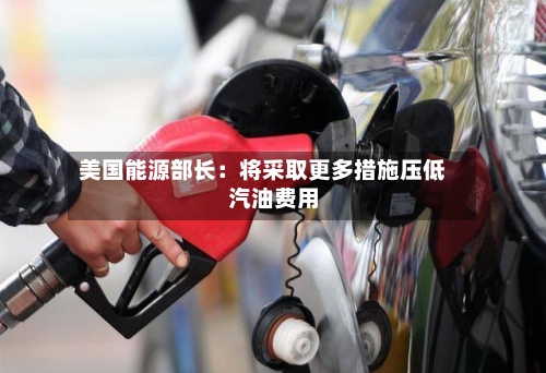 美国能源部长：将采取更多措施压低汽油费用-第1张图片