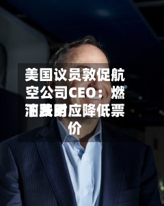 美国议员敦促航空公司CEO：燃油费用下跌时应降低票价-第2张图片
