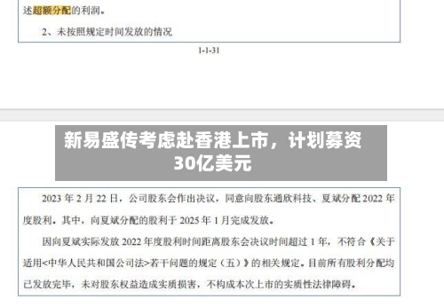 新易盛传考虑赴香港上市，计划募资30亿美元-第2张图片