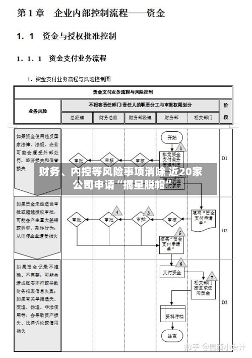 财务、内控等风险事项消除 近20家公司申请“摘星脱帽”-第2张图片