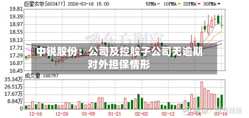 中锐股份：公司及控股子公司无逾期对外担保情形