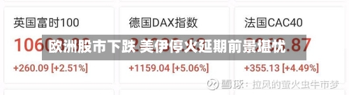 欧洲股市下跌 美伊停火延期前景堪忧-第3张图片