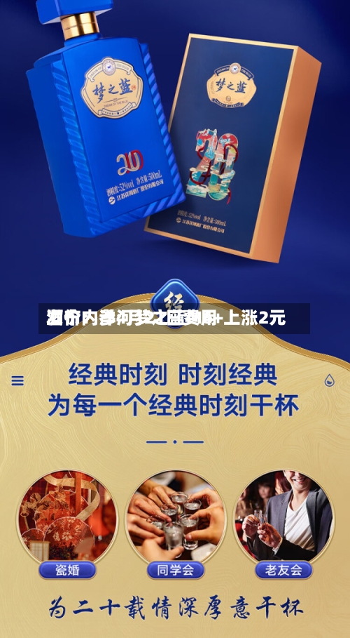 酒价内参4月21日费用发布：洋河梦之蓝M6+上涨2元-第2张图片