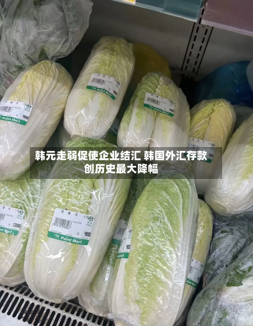 韩元走弱促使企业结汇 韩国外汇存款创历史最大降幅