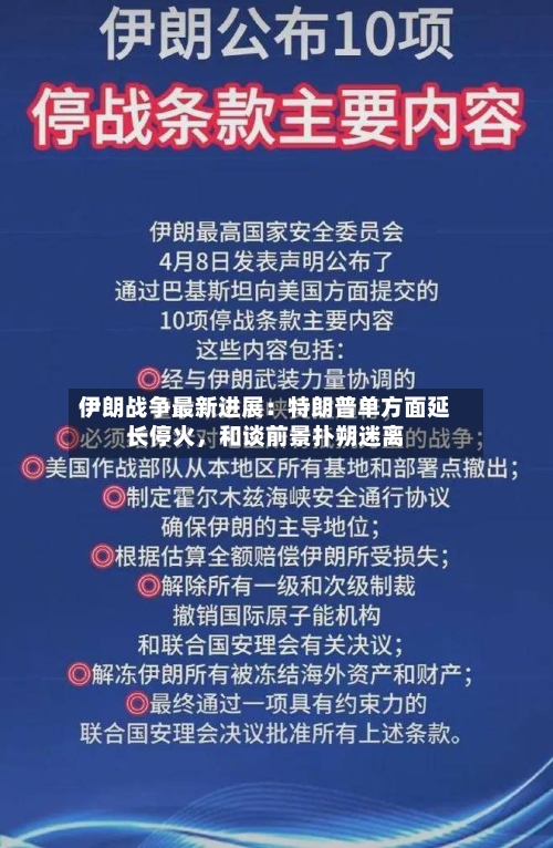 伊朗战争最新进展：特朗普单方面延长停火	，和谈前景扑朔迷离-第2张图片