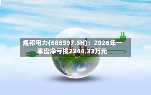 煜邦电力(688597.SH)：2026年一季度净亏损2244.33万元