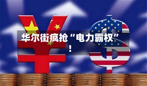 华尔街疯抢“电力霸权”！