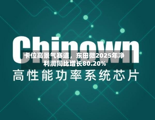 卡位高景气赛道，东田微2025年净利润同比增长80.20%