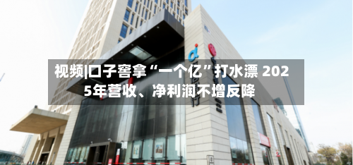视频|口子窖拿“一个亿”打水漂 2025年营收、净利润不增反降