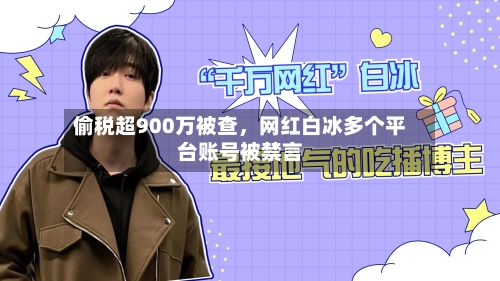 偷税超900万被查，网红白冰多个平台账号被禁言-第2张图片