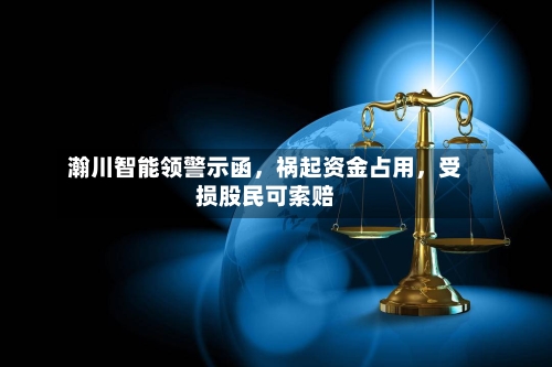 瀚川智能领警示函，祸起资金占用，受损股民可索赔