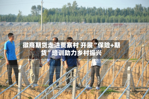 徽商期货走进贾寨村 开展“保险+期货”培训助力乡村振兴-第3张图片