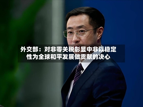 外交部：对非零关税彰显中非以稳定性为全球和平发展做贡献的决心-第2张图片