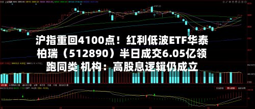 沪指重回4100点！红利低波ETF华泰柏瑞（512890）半日成交6.05亿领跑同类 机构：高股息逻辑仍成立-第2张图片