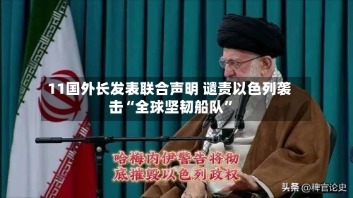 11国外长发表联合声明 谴责以色列袭击“全球坚韧船队”-第2张图片