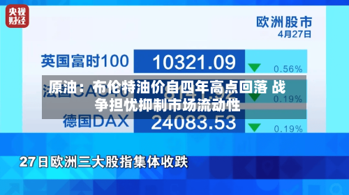 原油：布伦特油价自四年高点回落 战争担忧抑制市场流动性-第2张图片