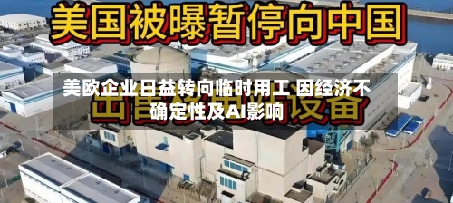 美欧企业日益转向临时用工 因经济不确定性及AI影响-第2张图片