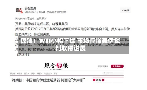 原油：WTI小幅下挫 市场憧憬美伊谈判取得进展-第2张图片