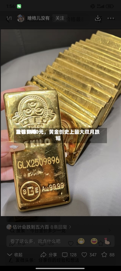 金饰费用跌破1400元，黄金创史上最大双月跌幅-第3张图片