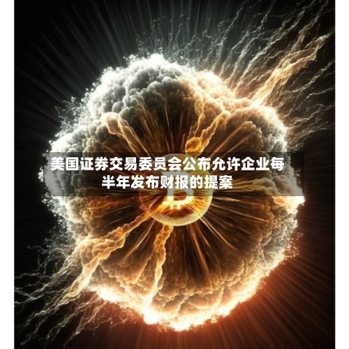 美国证券交易委员会公布允许企业每半年发布财报的提案