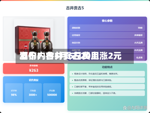 酒价内参5月6日费用发布：古井贡古20上涨2元-第2张图片
