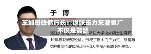 芝加哥联储行长：通胀压力来源更广 不仅是能源-第3张图片