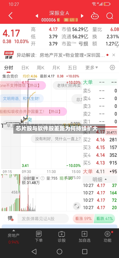 芯片股与软件股差距为何持续扩大