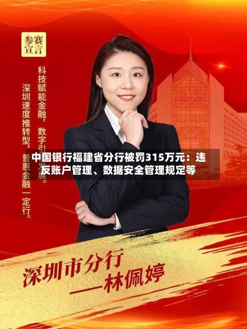 中国银行福建省分行被罚315万元：违反账户管理、数据安全管理规定等-第2张图片