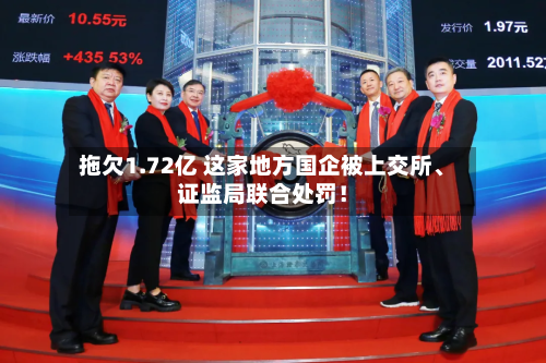 拖欠1.72亿 这家地方国企被上交所、证监局联合处罚！