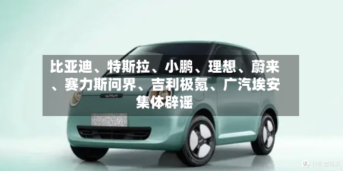 比亚迪、特斯拉、小鹏、理想、蔚来、赛力斯问界、吉利极氪、广汽埃安集体辟谣