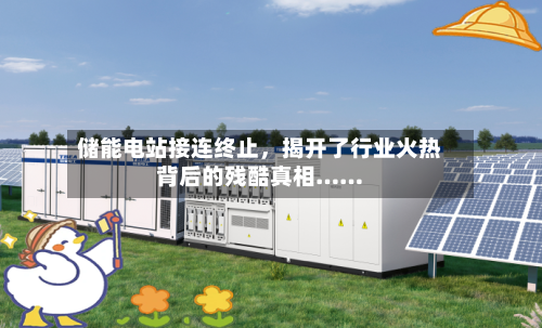 储能电站接连终止，揭开了行业火热背后的残酷真相……