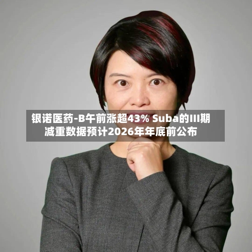 银诺医药-B午前涨超43% Suba的III期减重数据预计2026年年底前公布-第3张图片